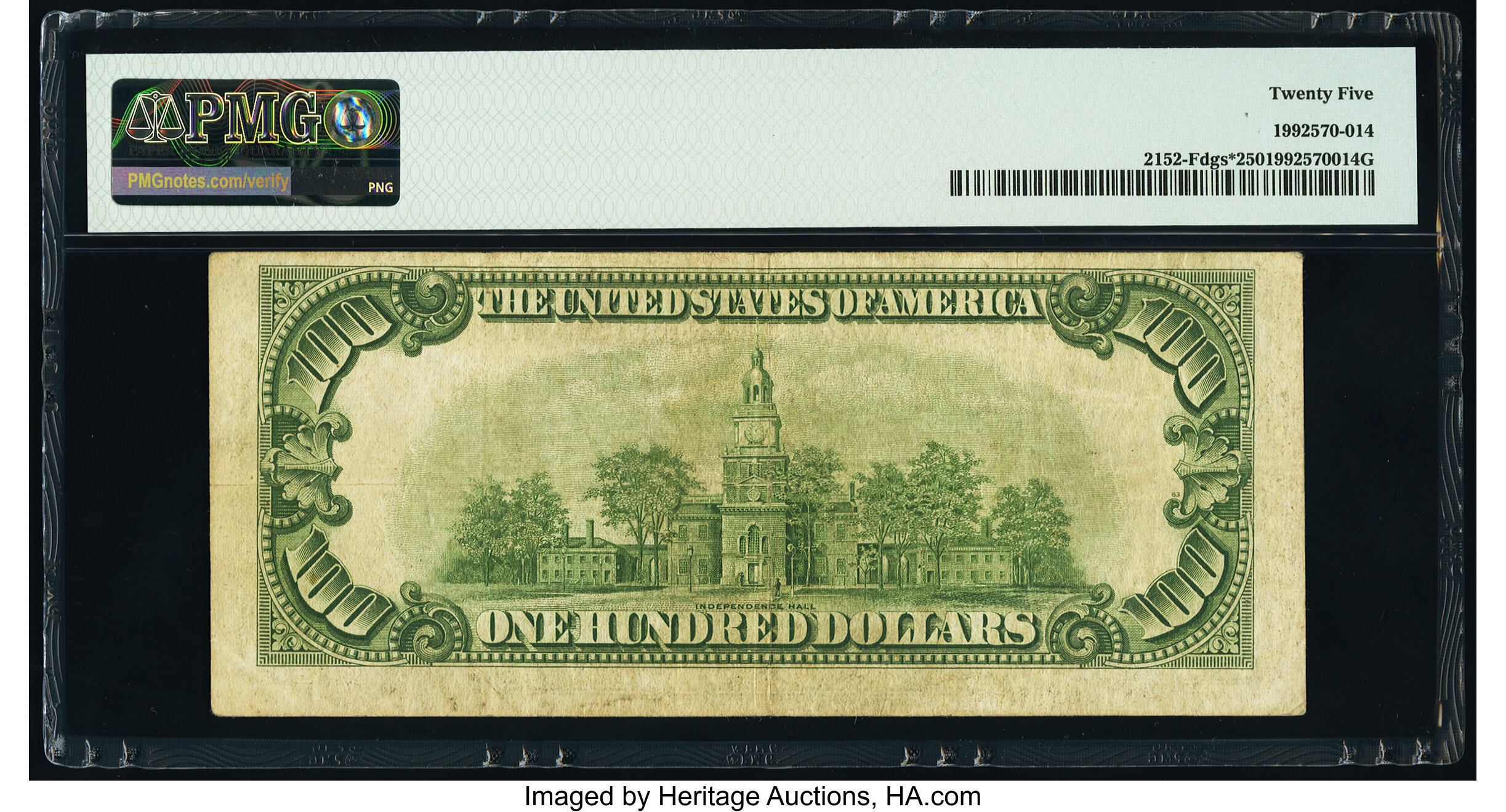 image for: Fr. 2152-F* $100 1934 Dark Green Seal Federal Reserve Star Note. PMG Very Fine 25....