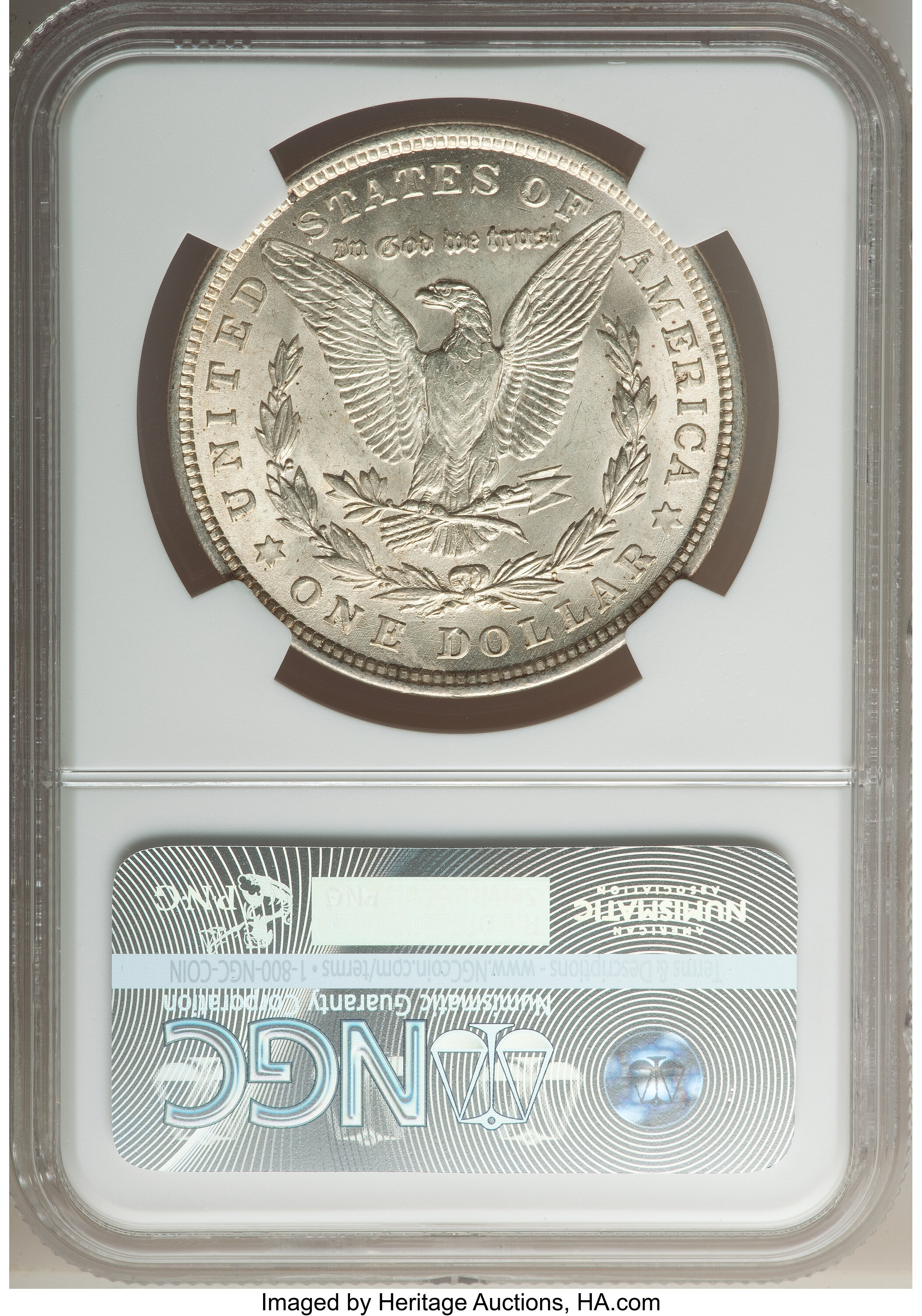 1921 $1  Morgan, Pitted Reverse, VAM-41A AU50 thumbnail 23
