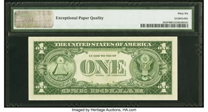 image for: Fr. 1618* $1 1935H Silver Certificate Star. PMG Gem Uncirculated 66 EPQ....
