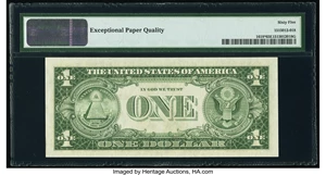 image for: Fr. 1618* $1 1935H Silver Certificate Star. PMG Gem Uncirculated 65 EPQ....