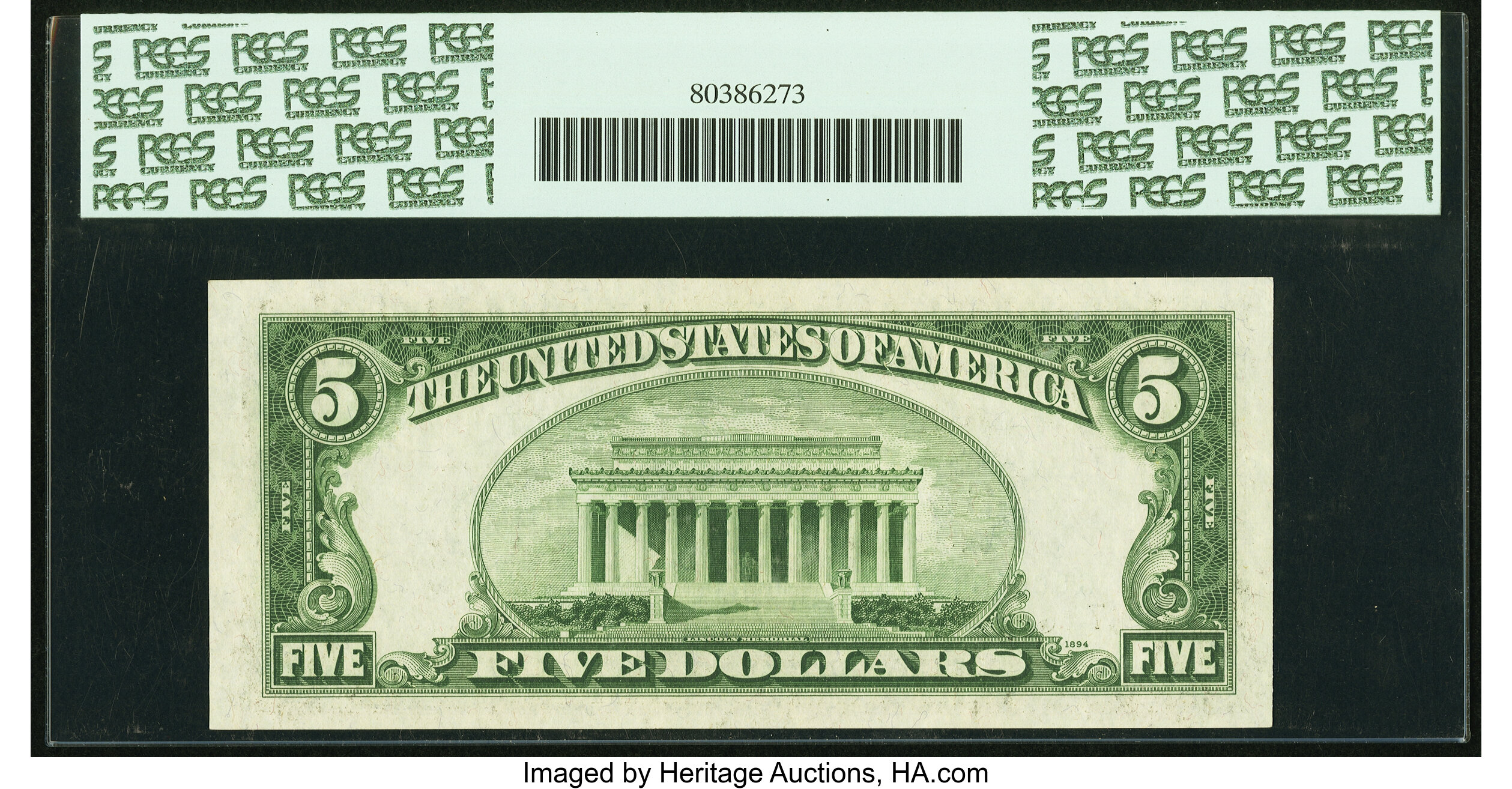 image for: Fr. 1961-G* $5 1950 Wide I Federal Reserve Star Note. PCGS Gem New 65PPQ....