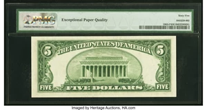 image for: Fr. 1963-I* $5 1950B Federal Reserve Star Note. PMG Gem Uncirculated 65 EPQ....