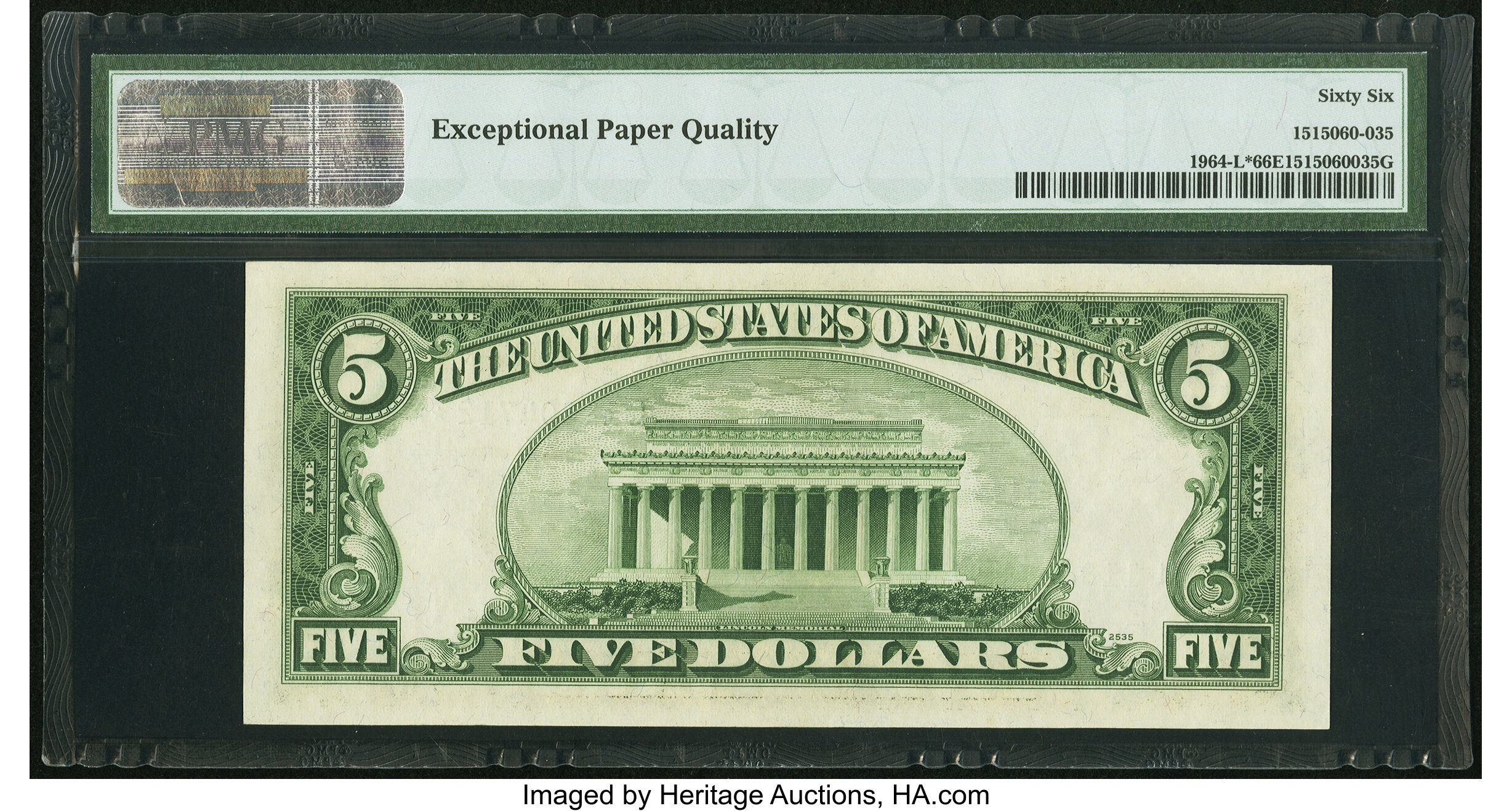 image for: Fr. 1964-L* $5 1950C Federal Reserve Star Note. PMG Gem Uncirculated 66 EPQ....