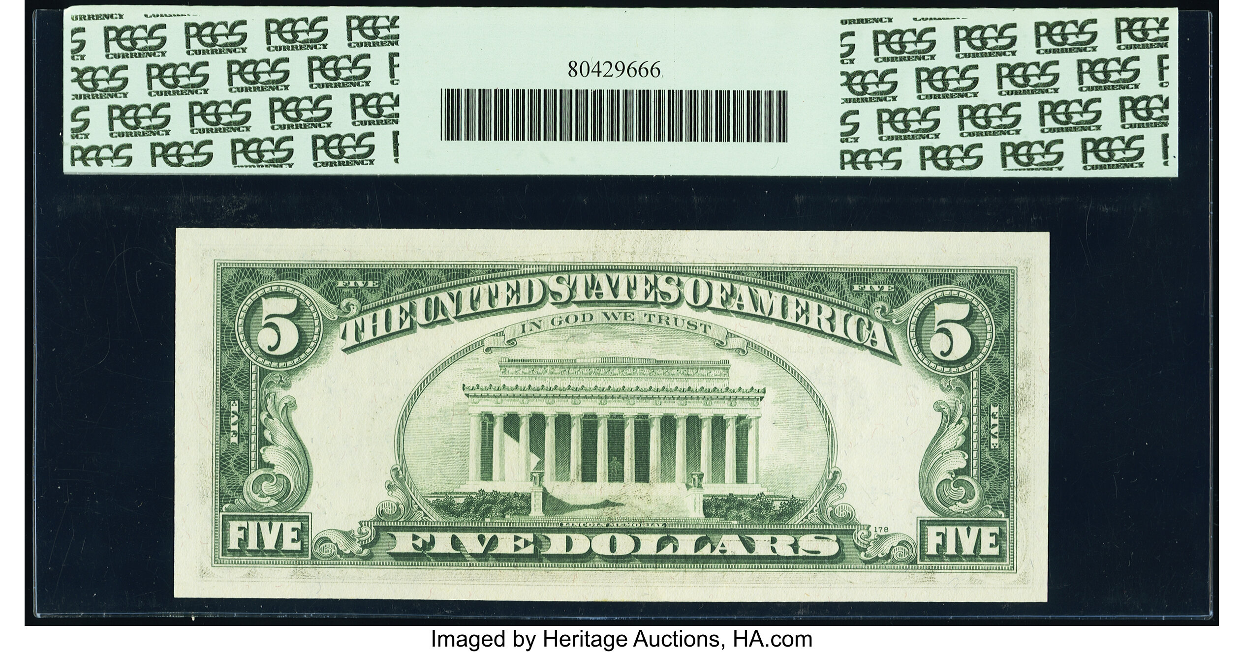 image for: Fr. 1971-B* $5 1969B Federal Reserve Star Note. PCGS Very Choice New 64PPQ....