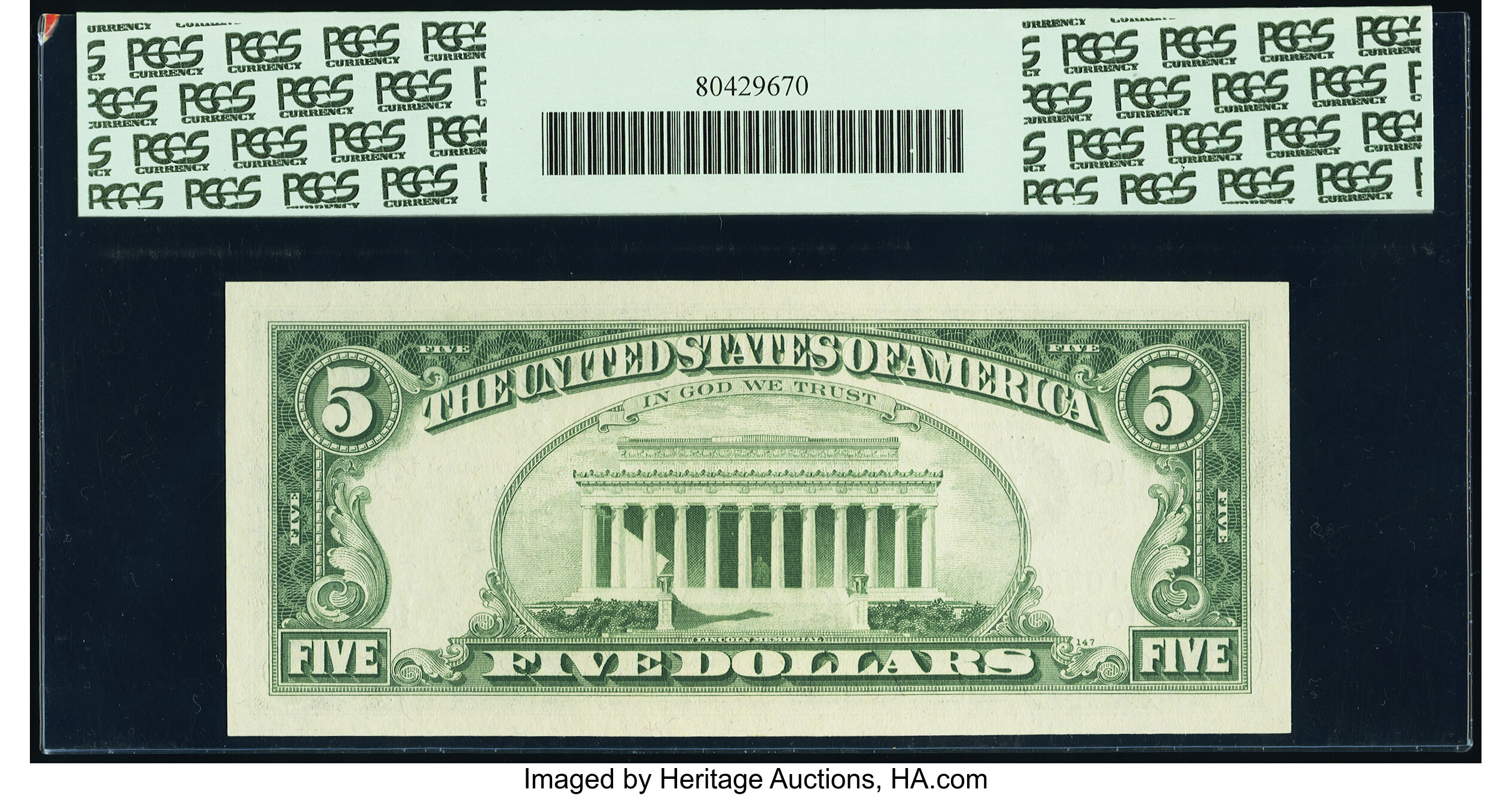 image for: Fr. 1971-J* $5 1969B Federal Reserve Star Note. PCGS Superb Gem New 68PPQ....