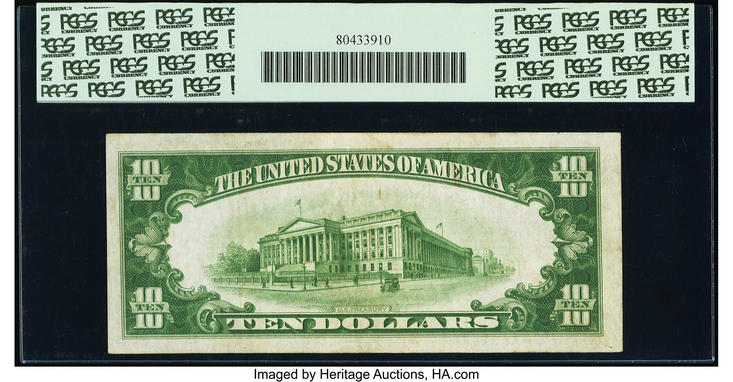 image for: Fr. 2000-A* $10 1928 Federal Reserve Star Note. PCGS Extremely Fine 45....