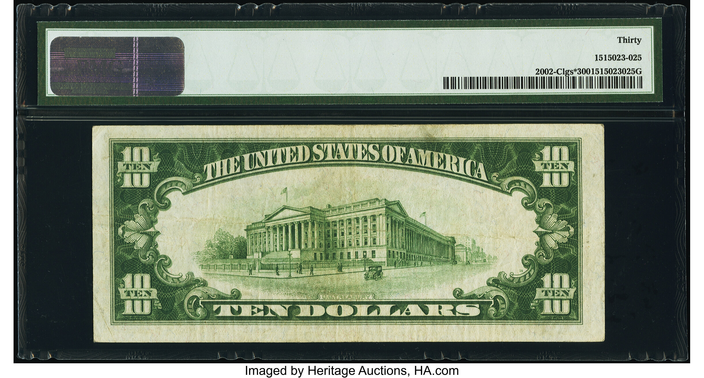 image for: Fr. 2002-C* $10 1928B Light Green Seal Federal Reserve Star Note. PMG Very Fine 30....