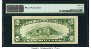 image for: Fr. 2010-I* $10 1950 Wide Federal Reserve Star Note. PMG Choice Very Fine 35 Net....