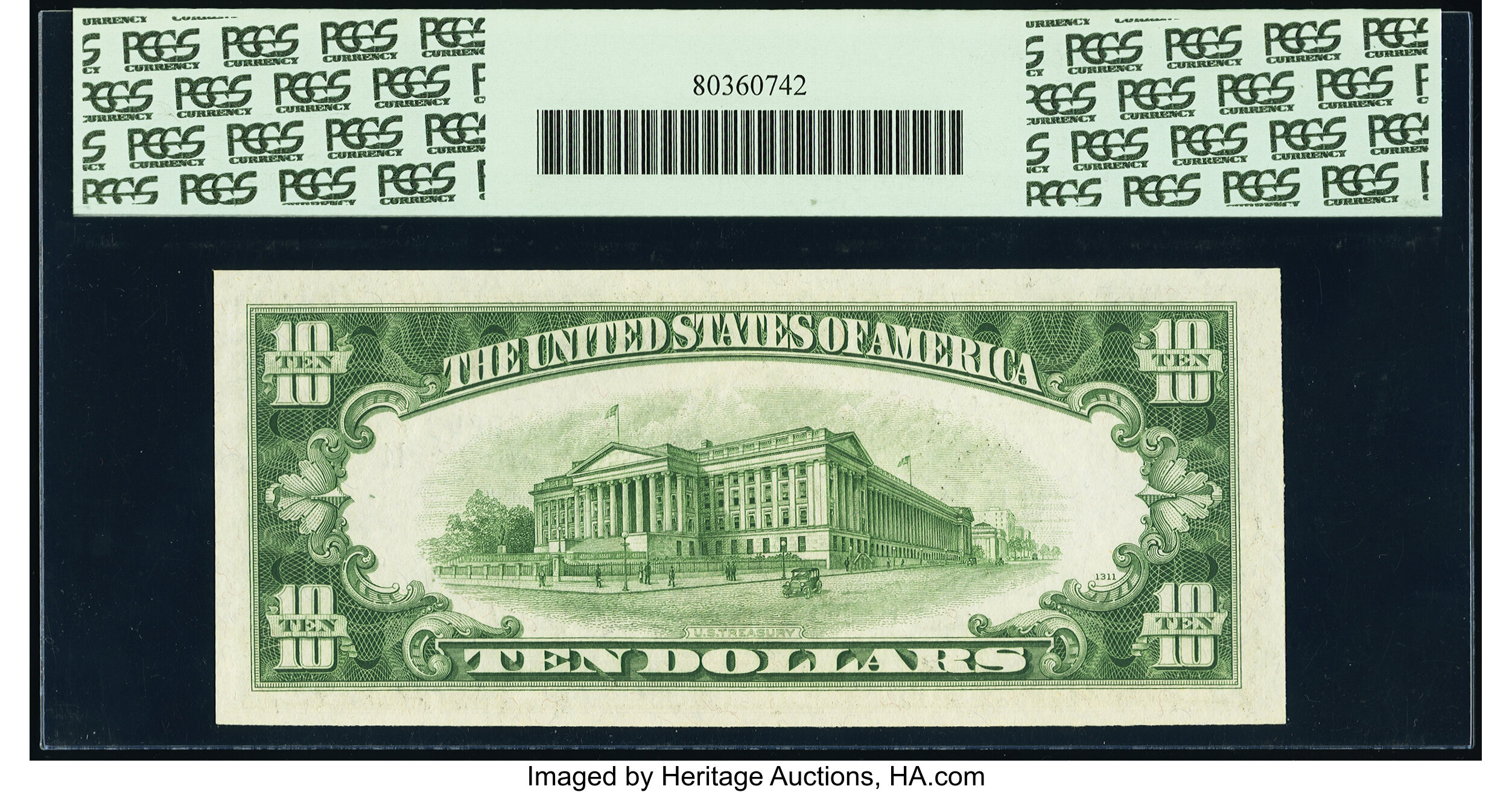 image for: Fr. 2010-K* $10 1950 Wide Federal Reserve Star Note. PCGS Very Choice New 64PPQ....