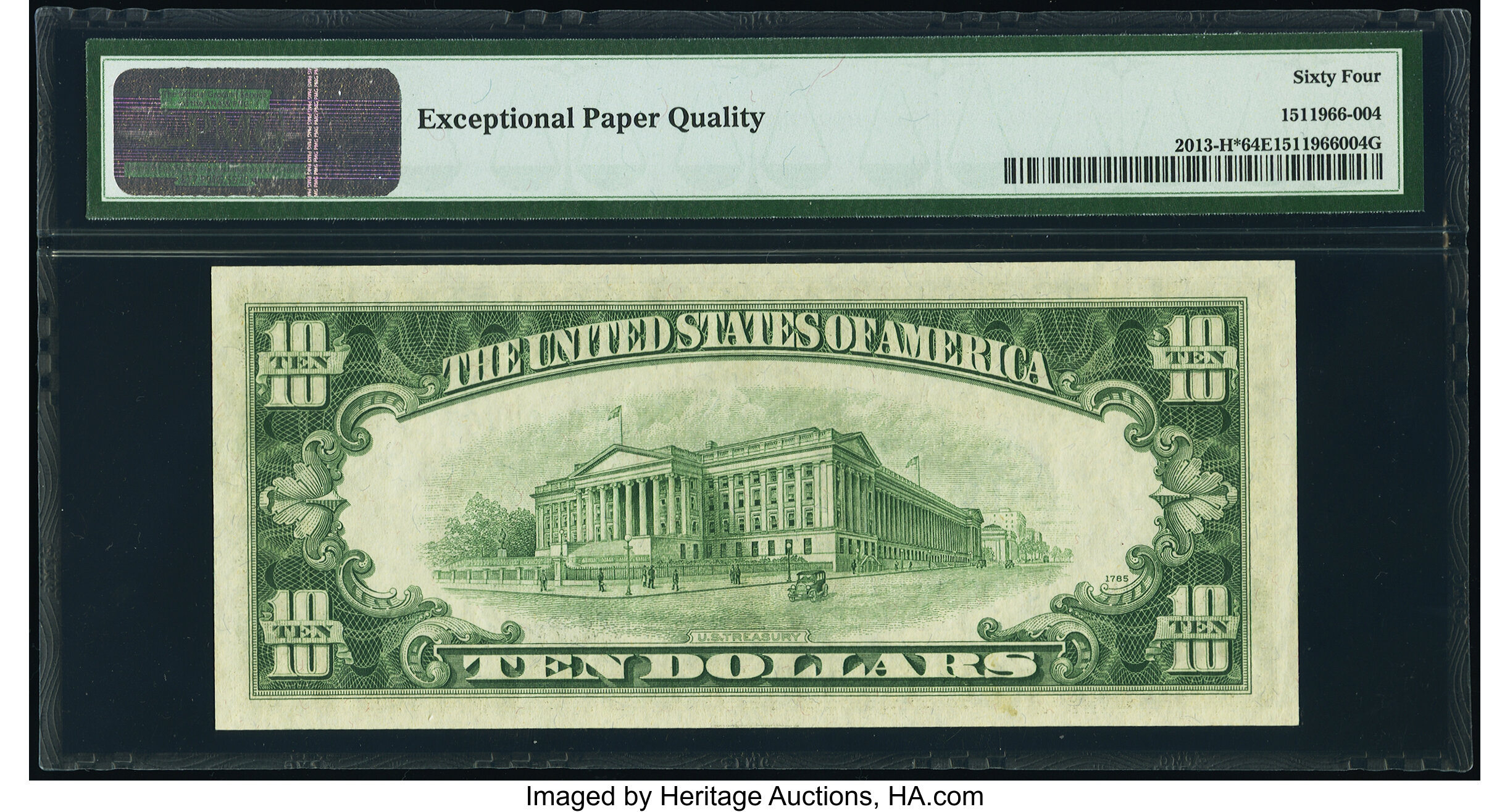 image for: Fr. 2013-H* $10 1950C Federal Reserve Star Note. PMG Choice Uncirculated 64 EPQ....