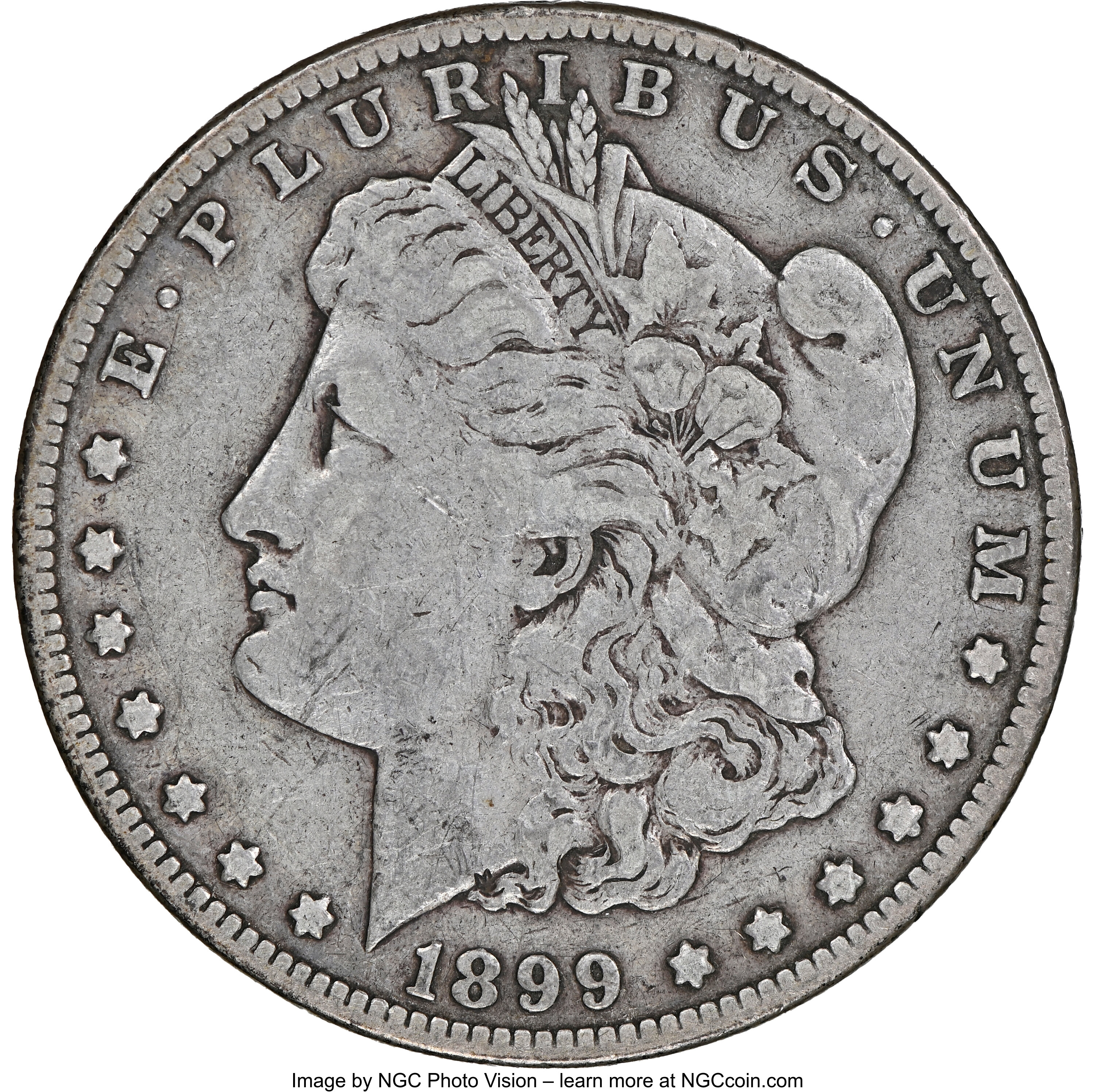 1899 $1 Fine 15 NGC. NGC Census: (32/11259). PCGS Population: (40/16113). CDN: $125 Whsle. Bid for NGC/PCGS Fine 15. Mintag...