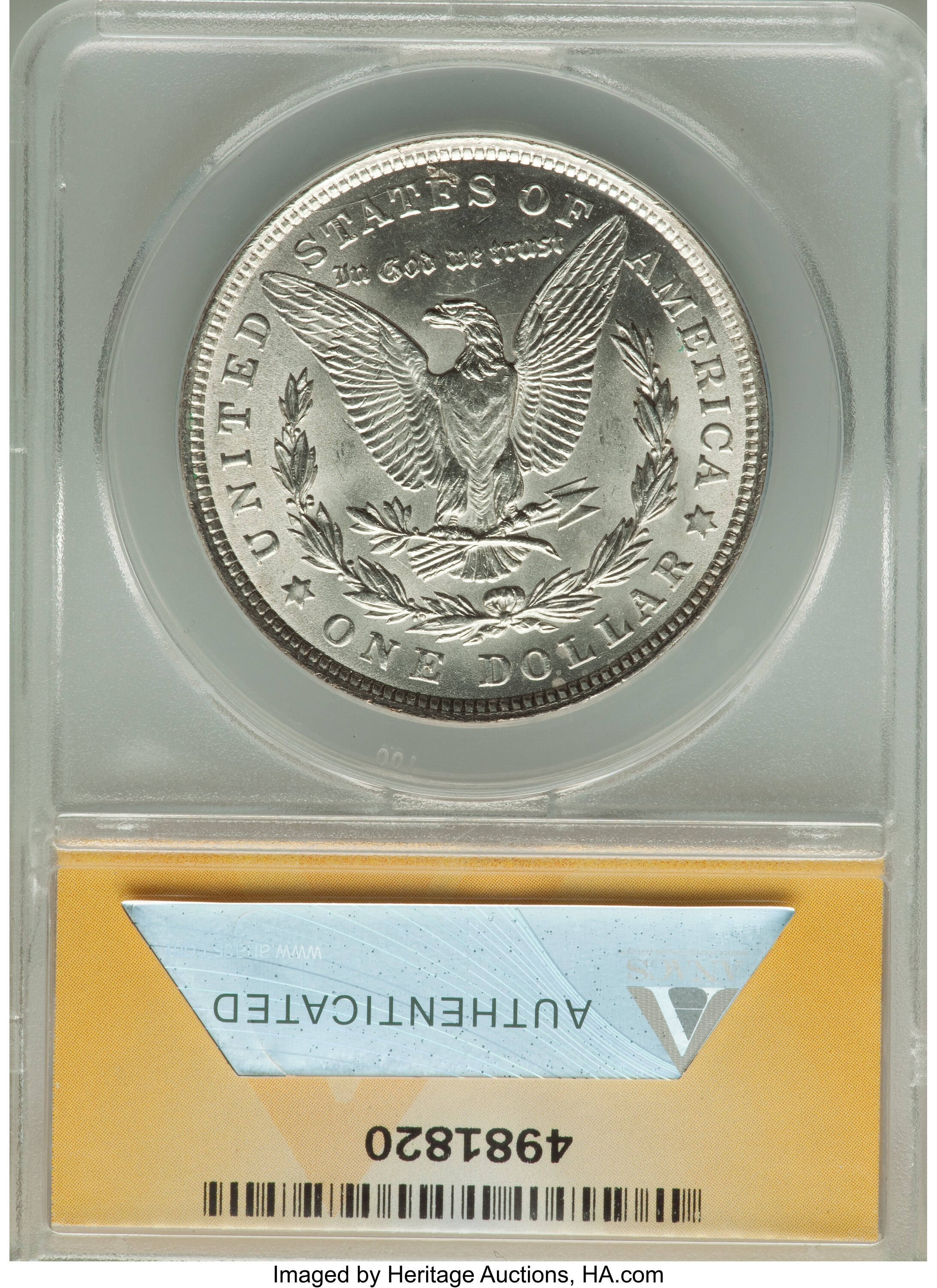 1921-D $1  Wing Dot, VAM-3A MS60 CAC thumbnail 14