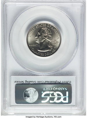 image for: 2009-P 25C U.S. Virgin Islands, Satin Finish SP69 PCGS. PCGS Population: (56/0). NGC Census: (0/0)....