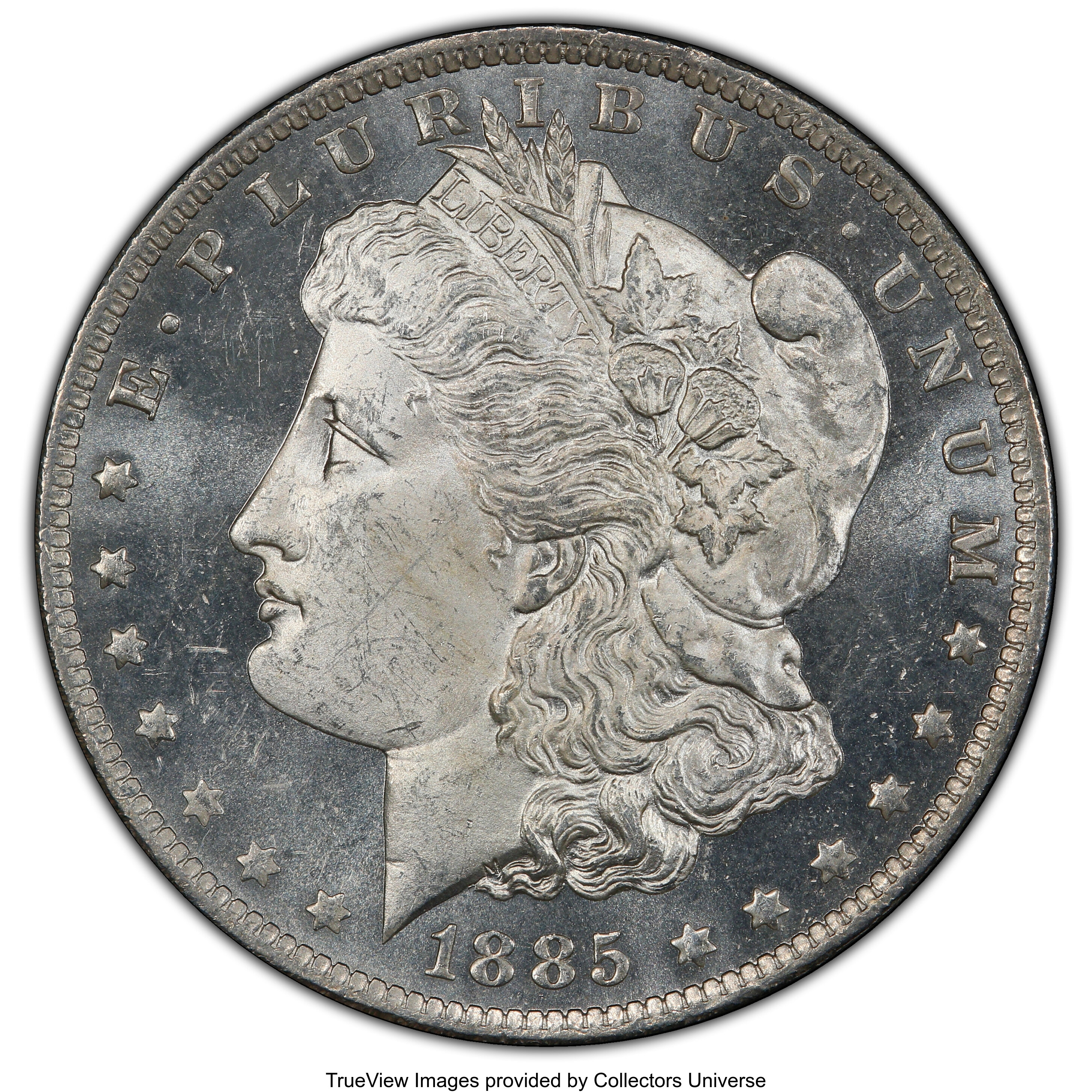 1885-O $1 MS66 Prooflike PCGS. PCGS Population: (45/1 and 2/0+). NGC Census: (33/3 and 2/0+). MS66. Mintage 9,185,000. ...
