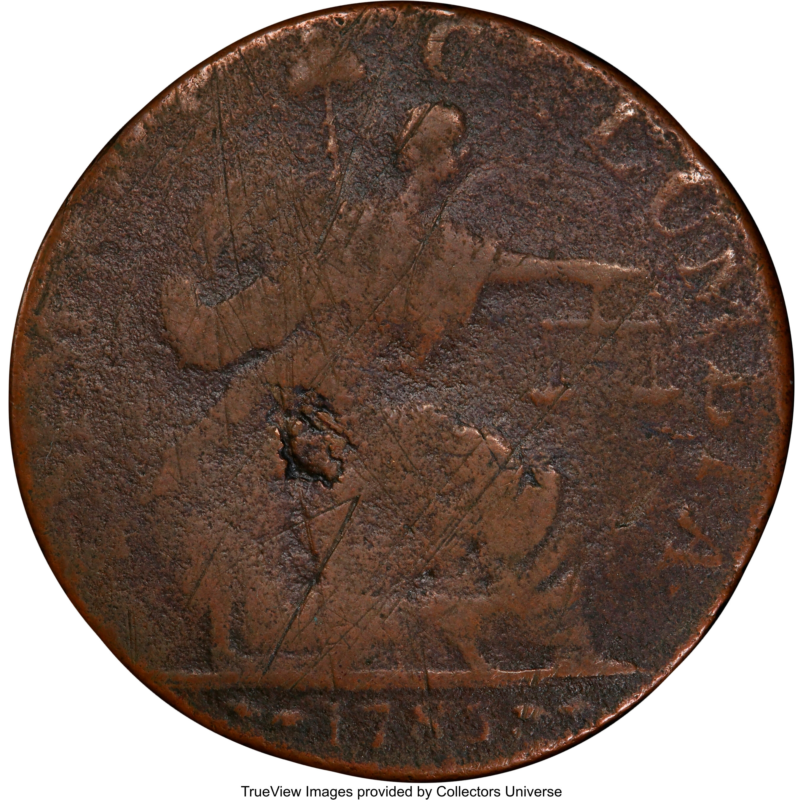 image for: 1785 Immune Columbia Copper, George III, VG8 PCGS. Vlack 15-85NY, W-1995, R.6....