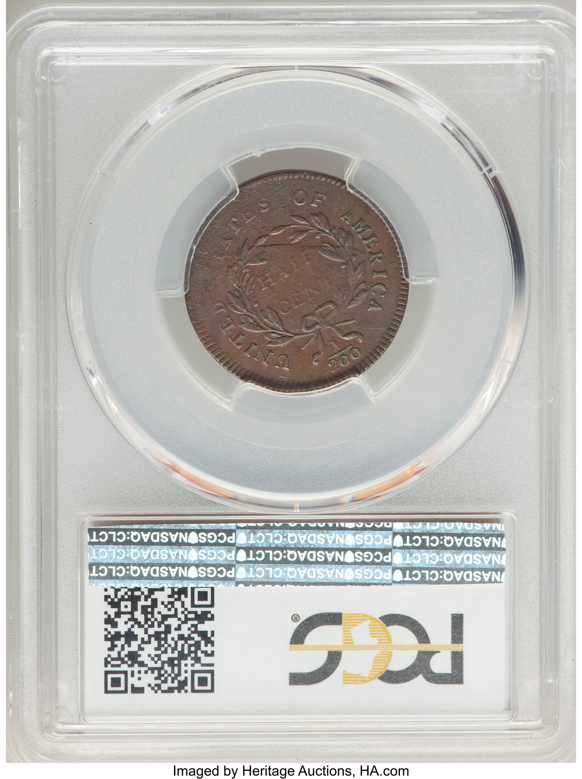 1795 1/2c No Pole, Plain Edge, C-5a MS BN XF45 BN thumbnail 6