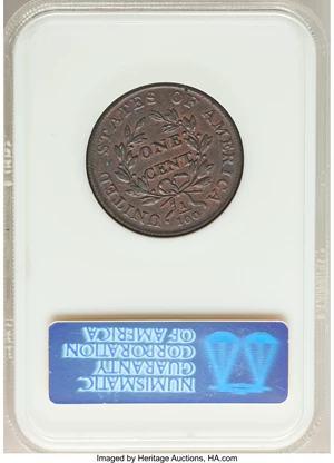image for: 1798 1C Second Hair Style, S-187, B-40, R.1, XF45 NGC....