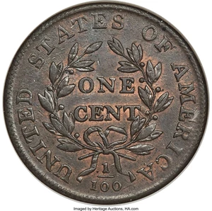 image for: 1798 1C Second Hair Style, S-187, B-40, R.1, XF45 NGC....
