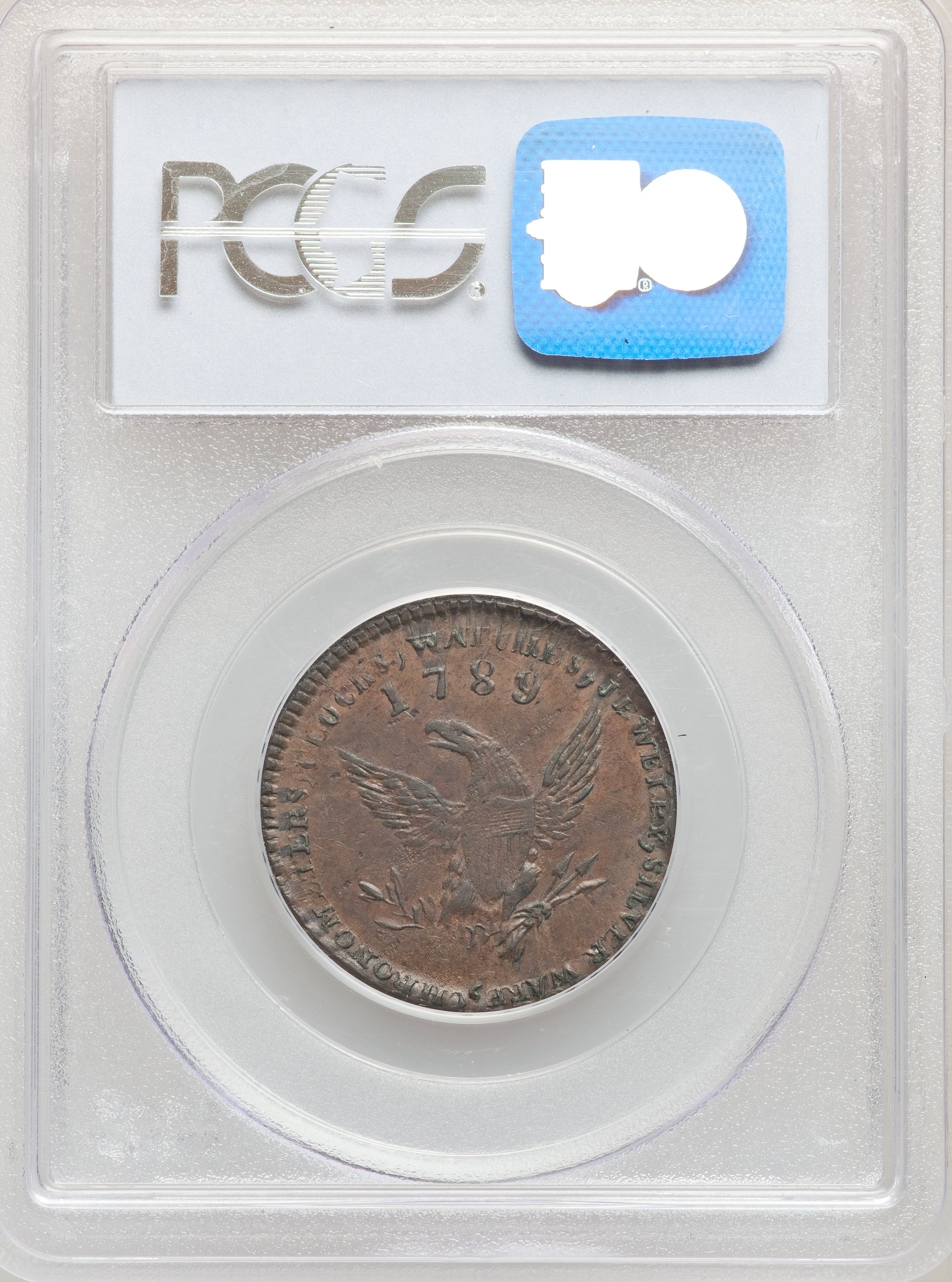 image for: 1789 TOKEN Mott Token, Thick Planchet, Engrailed Edge MS62 Brown PCGS. Breen-1024, Rulau-E-NY-612.  PCGS Population: (5/0)....