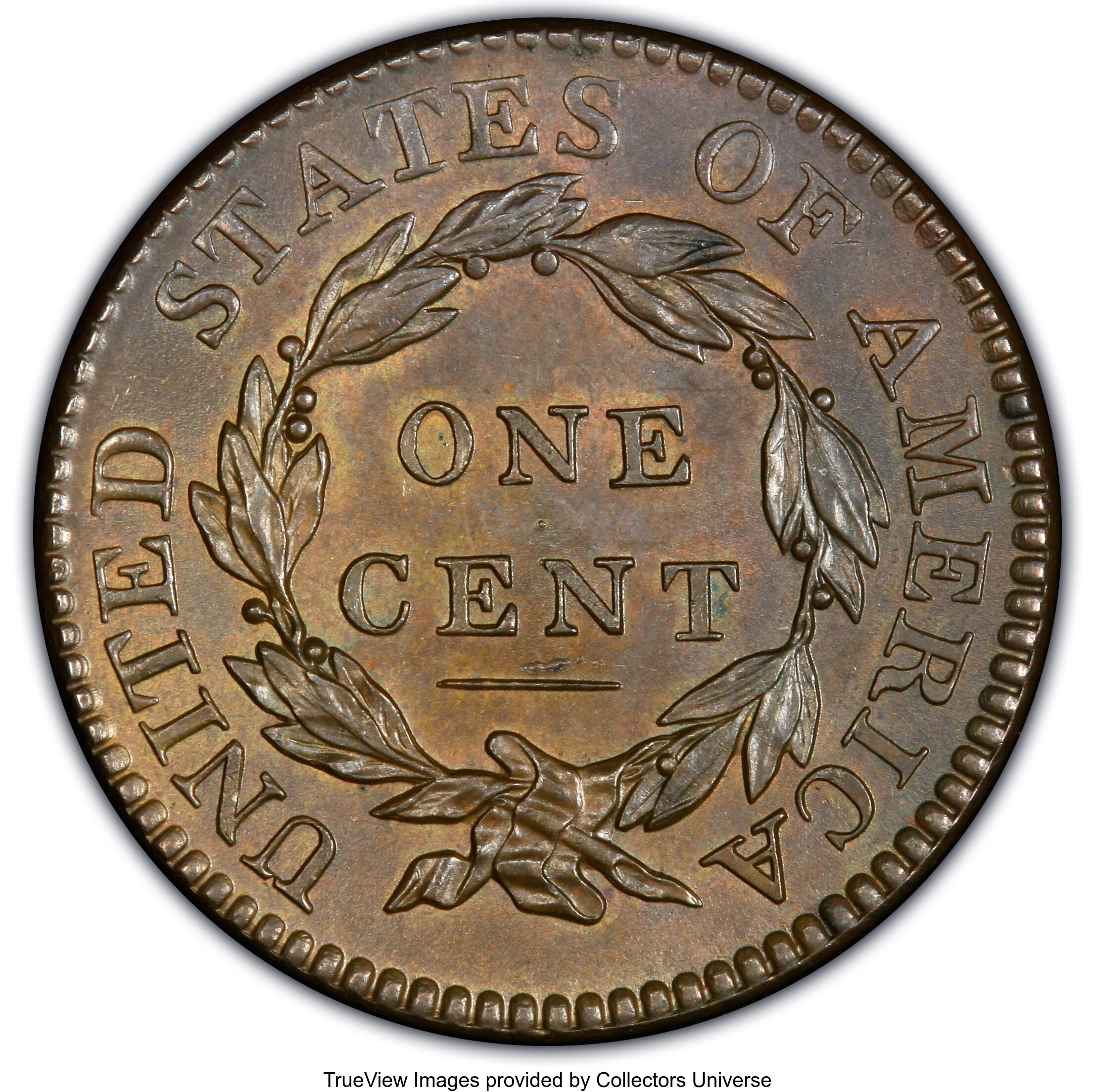 image for: 1819/8 1C Large Date, N-1, R.1, MS64 Brown PCGS. Ex: Dan Holmes. PCGS Population: (4/2). NGC Census: (2/0). MS64.Ex: Ve...