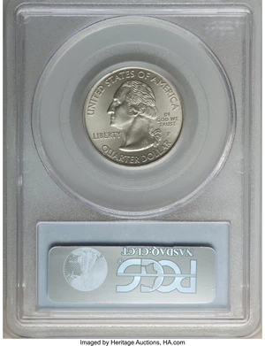 image for: 2009-P 25C American Samoa MS68 PCGS. PCGS Population: (2/0). NGC Census: (5/0). ...