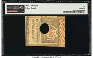 image for: New Hampshire April 29, 1780 $3 PMG About Uncirculated 50....