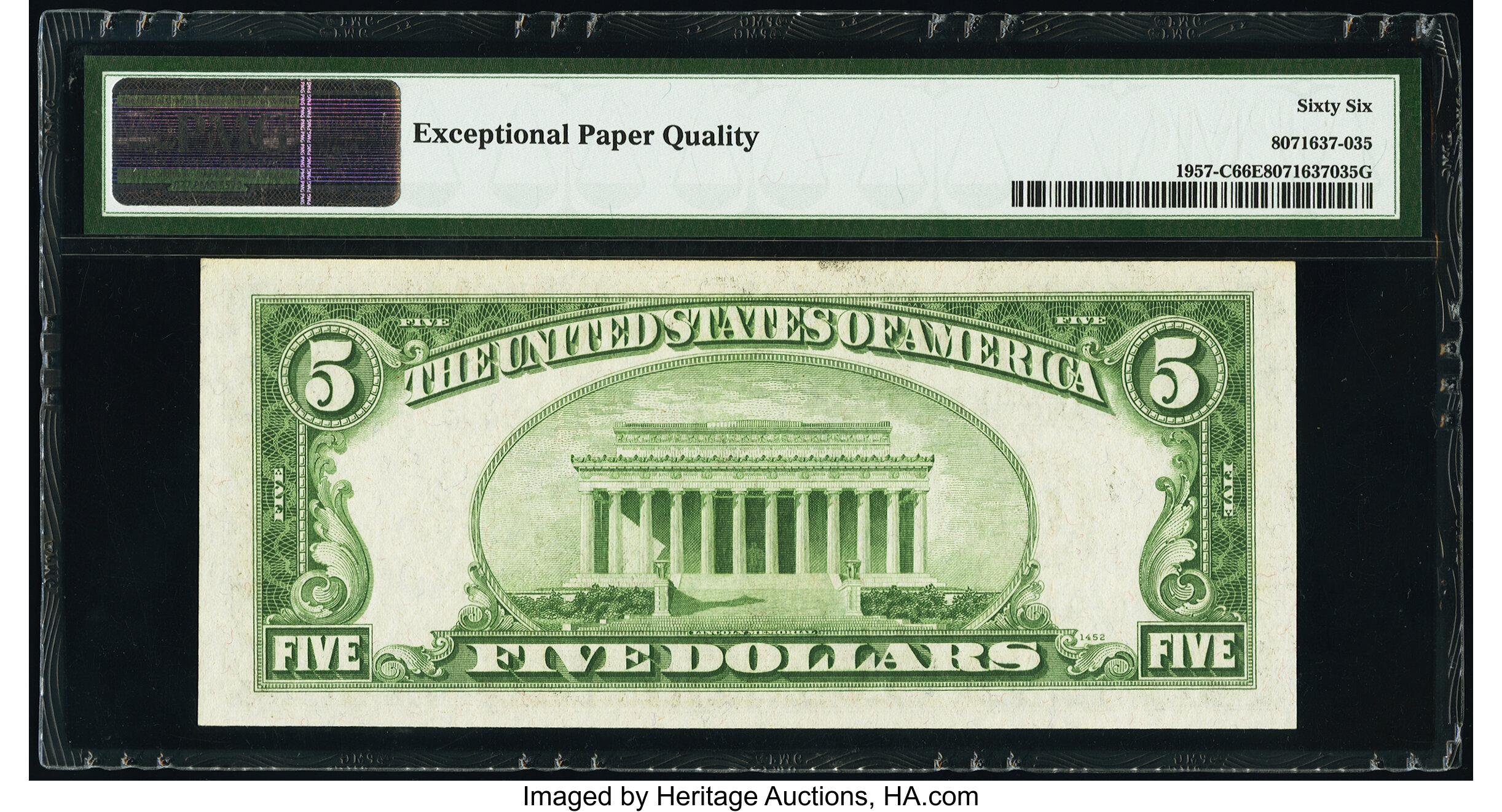 image for: Fr. 1957-C $5 1934A Federal Reserve Note. PMG Gem Uncirculated 66 EPQ....