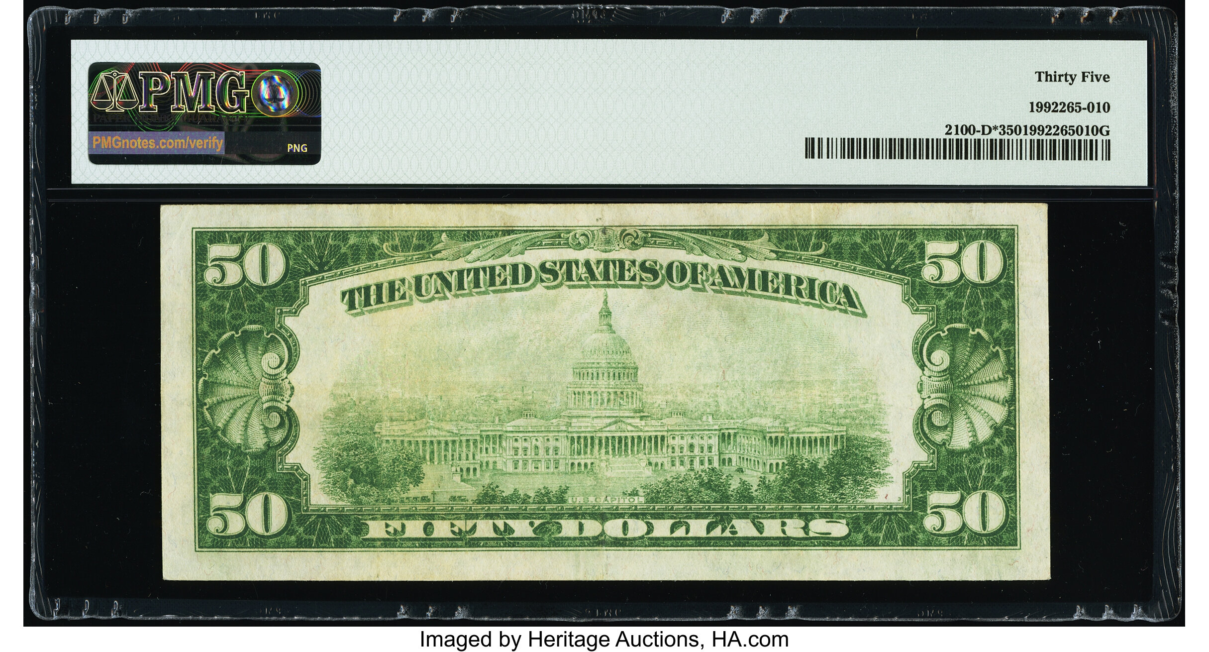 image for: Low Serial Number 2852 Fr. 2100-D* $50 1928 Federal Reserve Star Note. PMG Choice Very Fine 35....