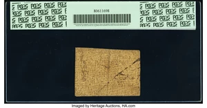 image for: Massachusetts June 18, 1776 5s PCGS Very Fine 20....
