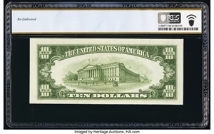 image for: Fr. 2010-D $10 1950 Federal Reserve Note. PCGS Banknote Choice AU 58....