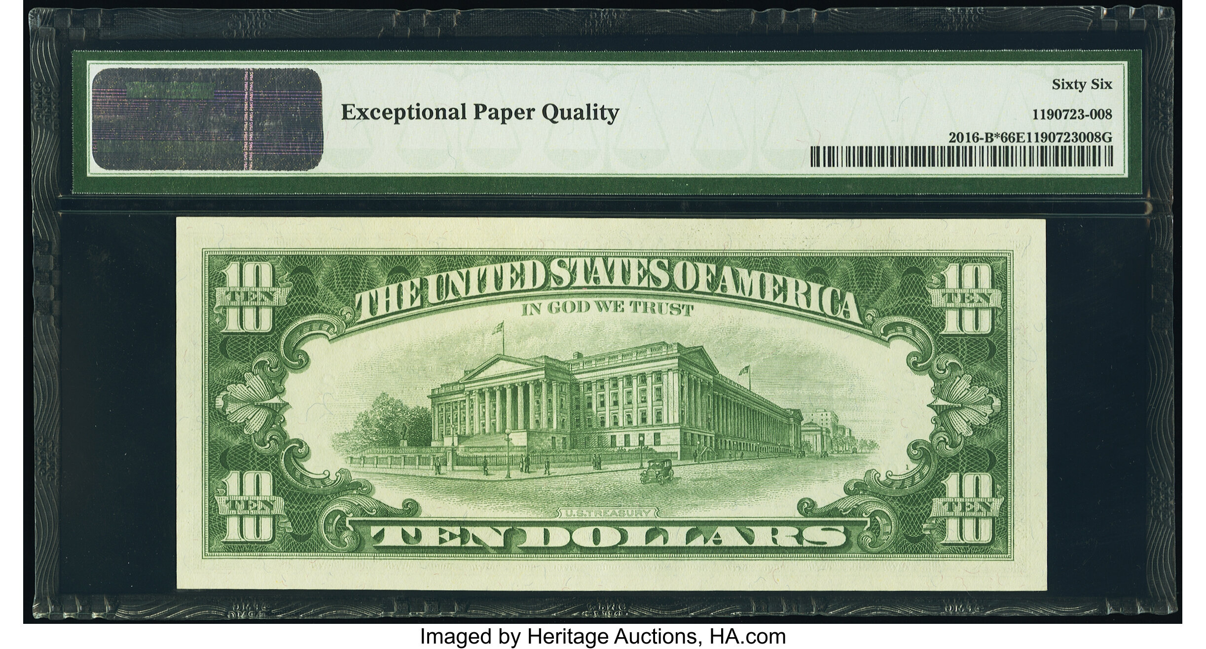 image for: Fr. 2016-B* $10 1963 Federal Reserve Star Note. PMG Gem Uncirculated 66 EPQ....