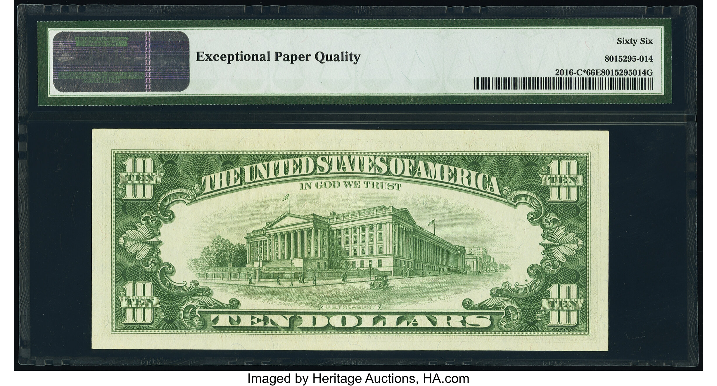 image for: Fr. 2016-C* $10 1963 Federal Reserve Star Note. PMG Gem Uncirculated 66 EPQ....