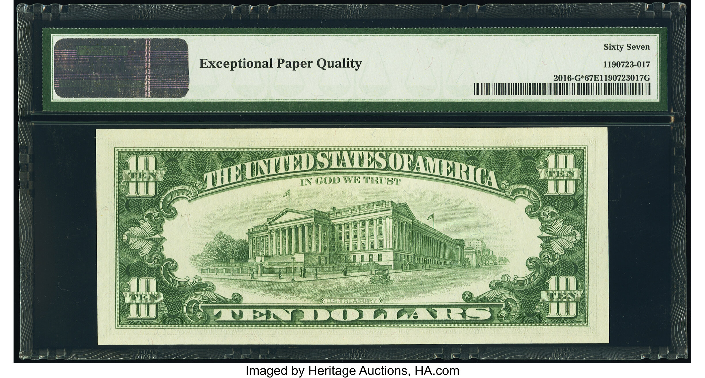 image for: Fr. 2016-G* $10 1963 Federal Reserve Star Note. PMG Superb Gem Unc 67 EPQ....