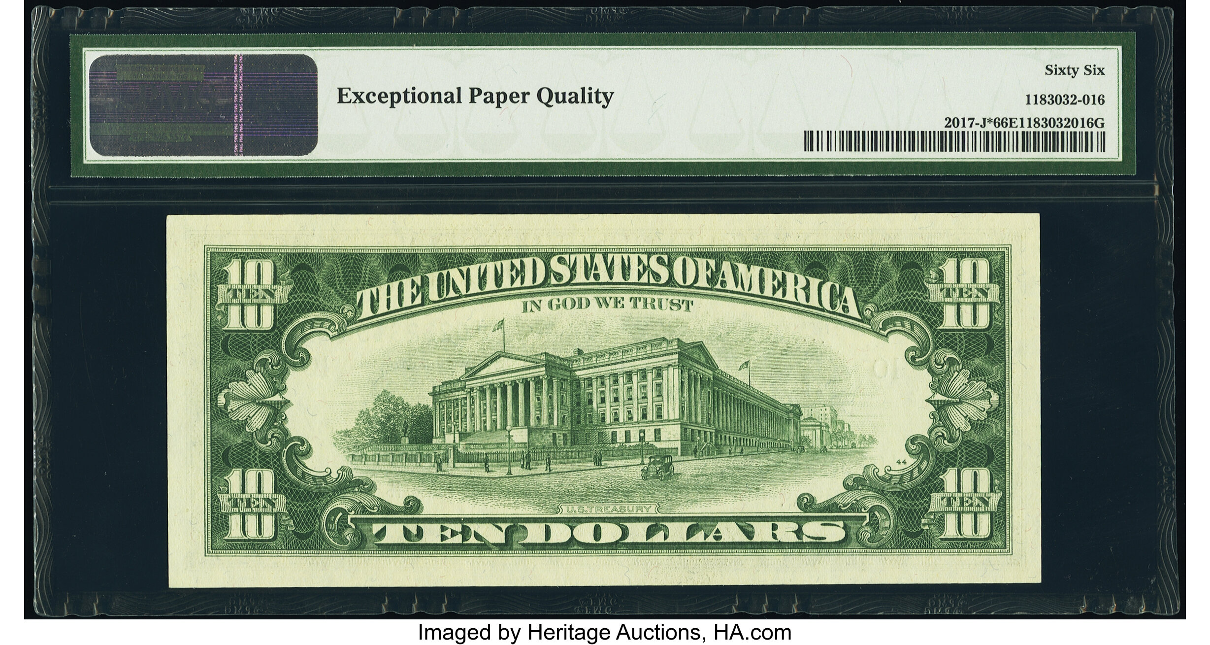 image for: Fr. 2017-J* $10 1963A Federal Reserve Star Note. PMG Gem Uncirculated 66 EPQ....