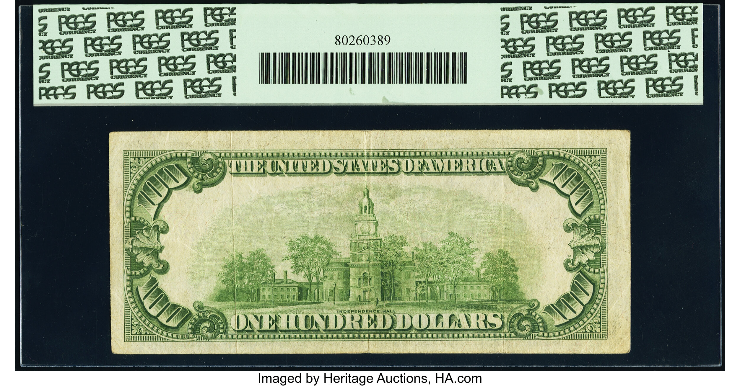 image for: Fr. 2152-J* $100 1934 Dark Green Seal Federal Reserve Star Note. PCGS Very Fine 25....
