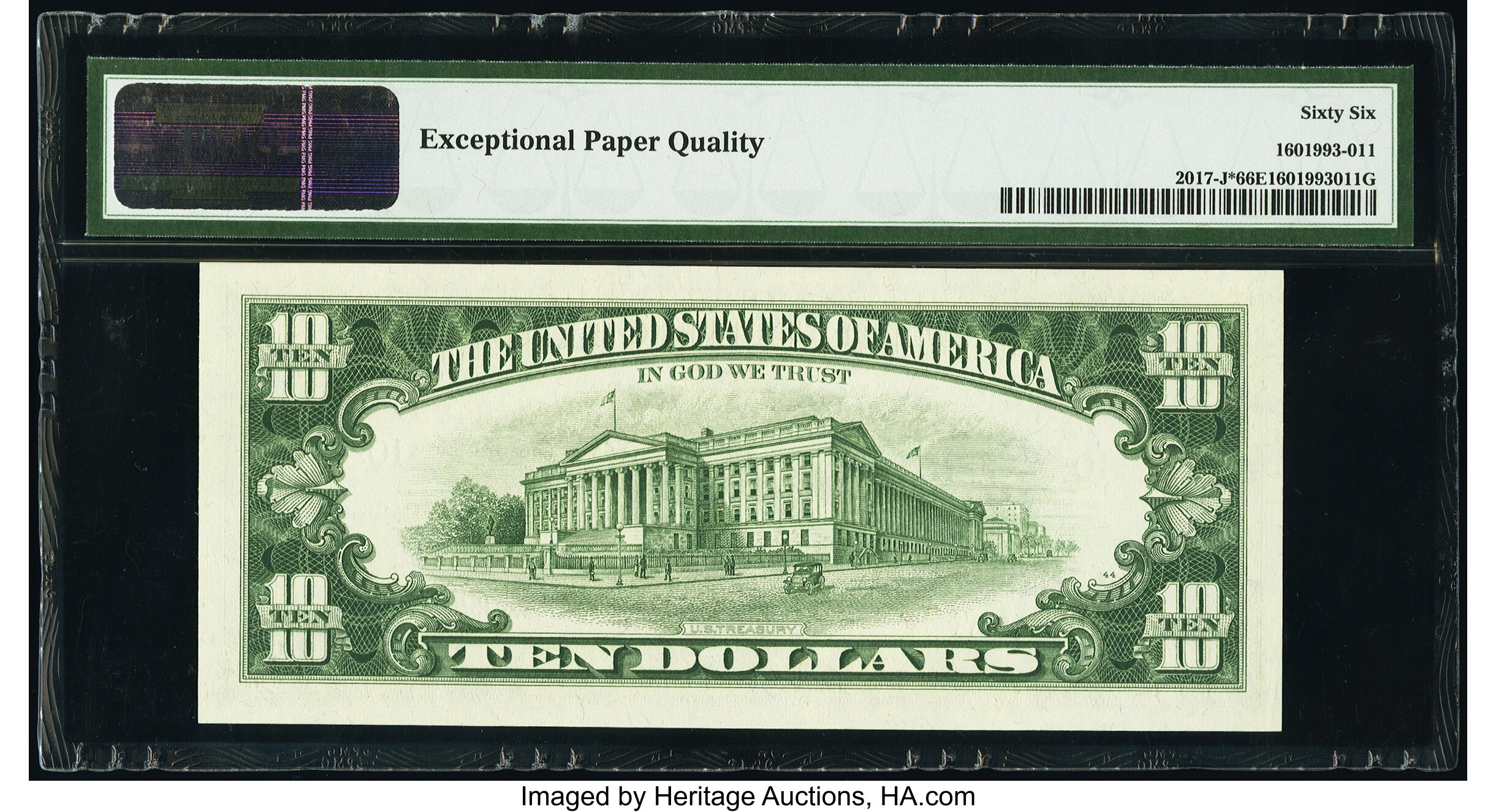 image for: Fr. 2017-J* $10 1963A Federal Reserve Star Note. PMG Gem Uncirculated 66 EPQ....