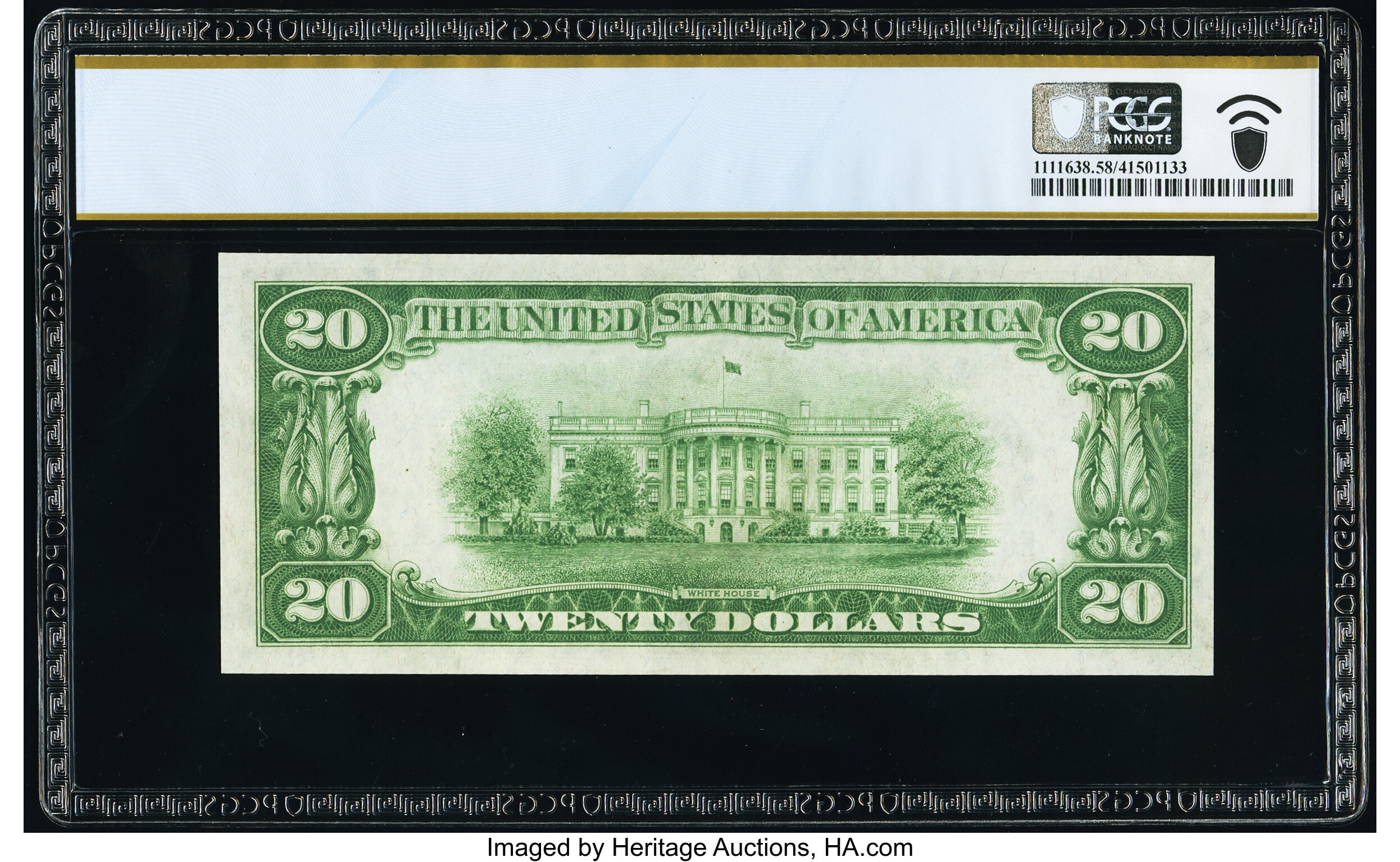 image for: Fr. 2050-E* $20 1928 Federal Reserve Star Note. PCGS Banknote Choice AU 58....