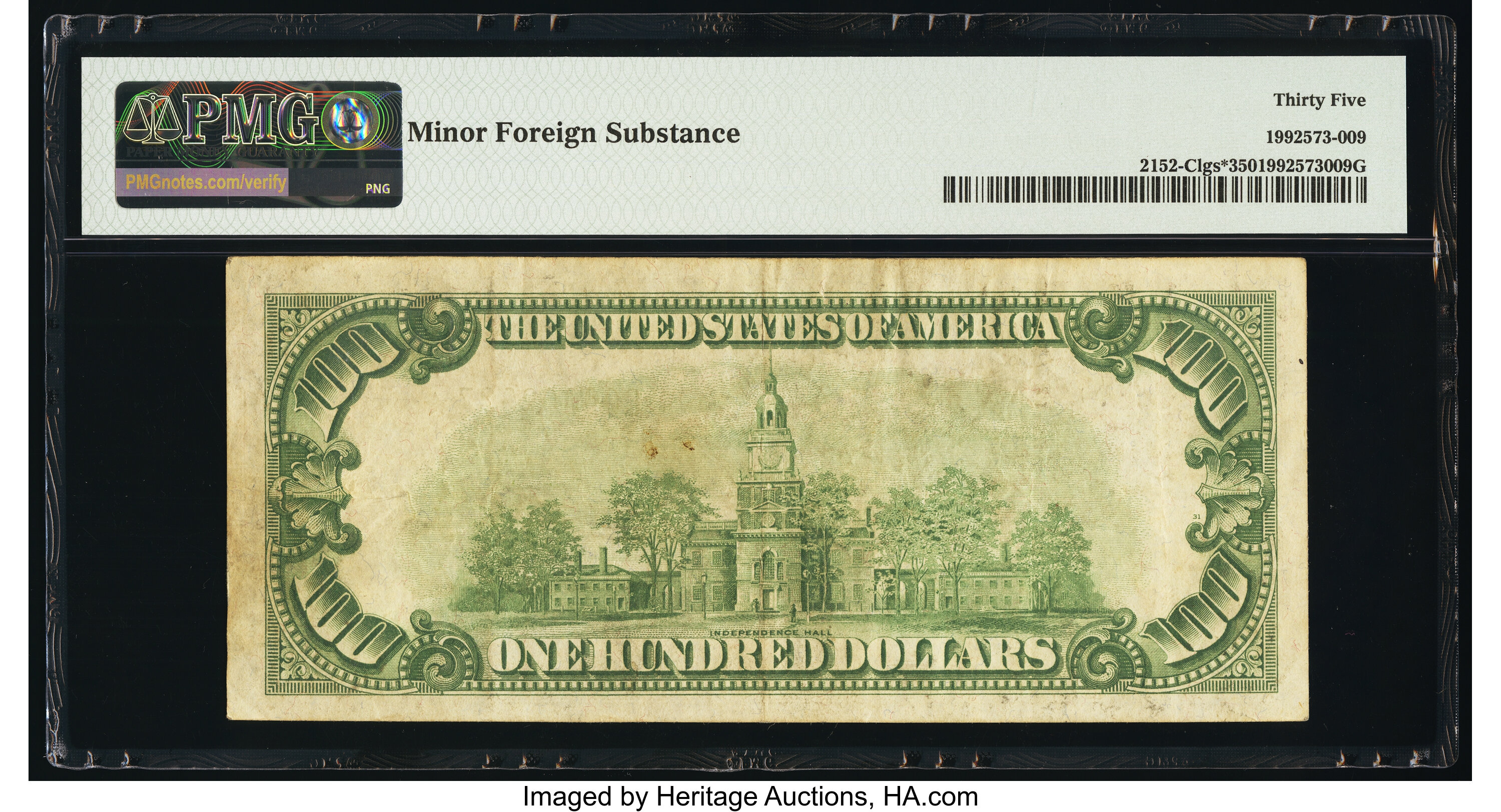 image for: Low Serial Number 2037 Fr. 2152-C* $100 1934 Light Green Seal Federal Reserve Star Note. PMG Choice Very Fine 35....