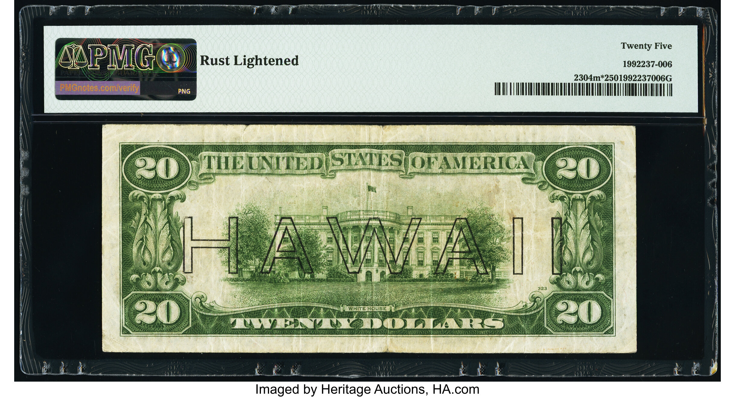 image for: Fr. 2304* $20 1934 Mule Hawaii Federal Reserve Star Note. PMG Very Fine 25....