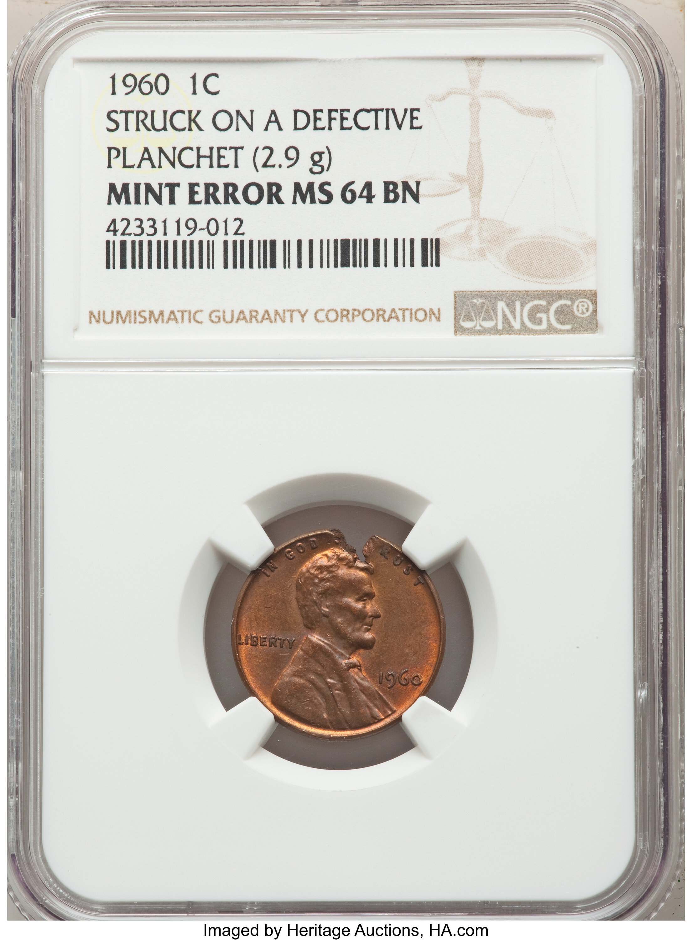 1960 1c Large Date MS BN thumbnail 17