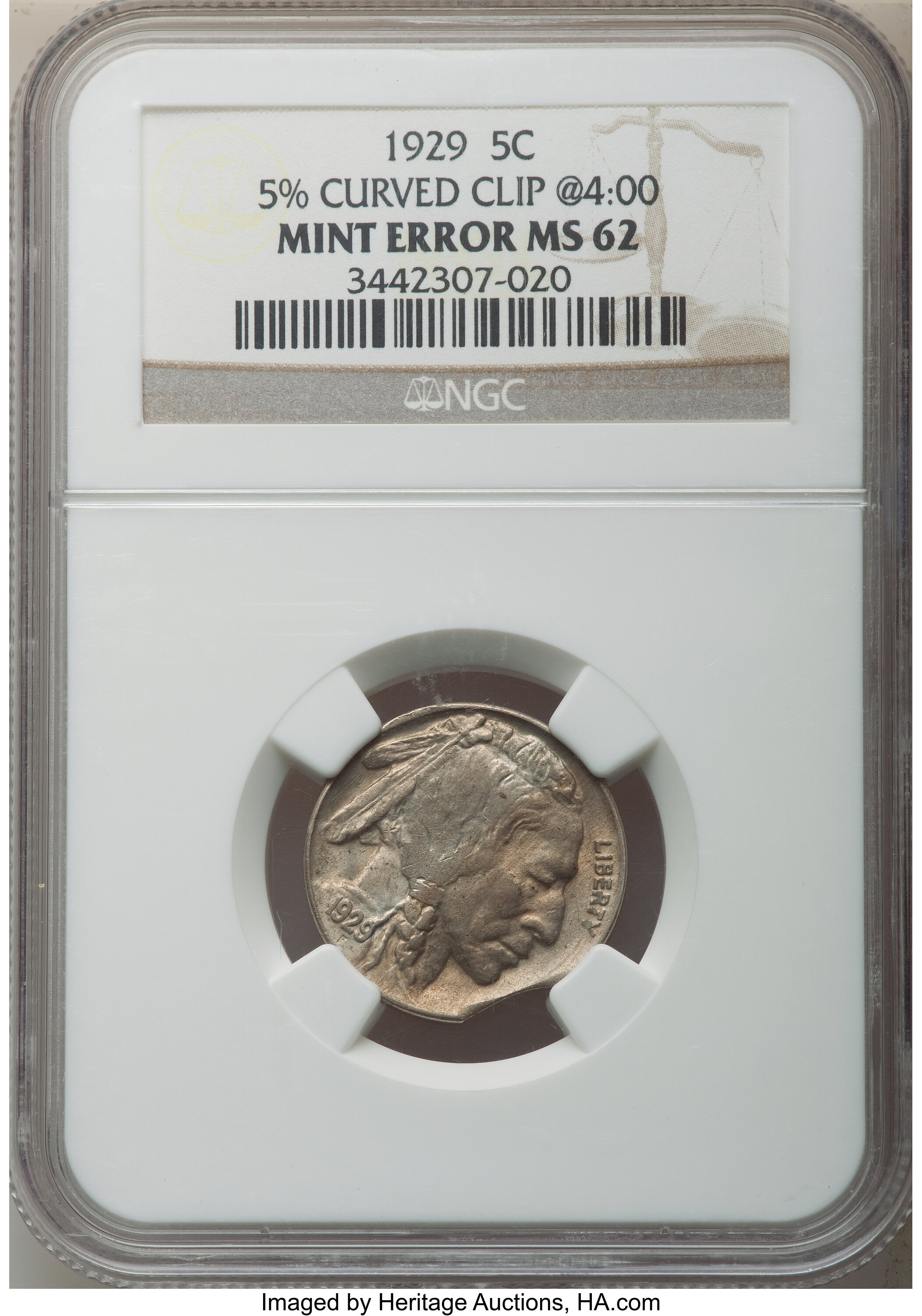1929 5c MS62 CAC thumbnail 5