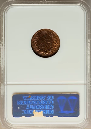 image for: 1865 1C PR64 Brown NGC. CAC. NGC Census: (18/7). PCGS Population: (26/7). CDN: $400 Whsle. Bid for NGC/PCGS PR64. Mintage 5...