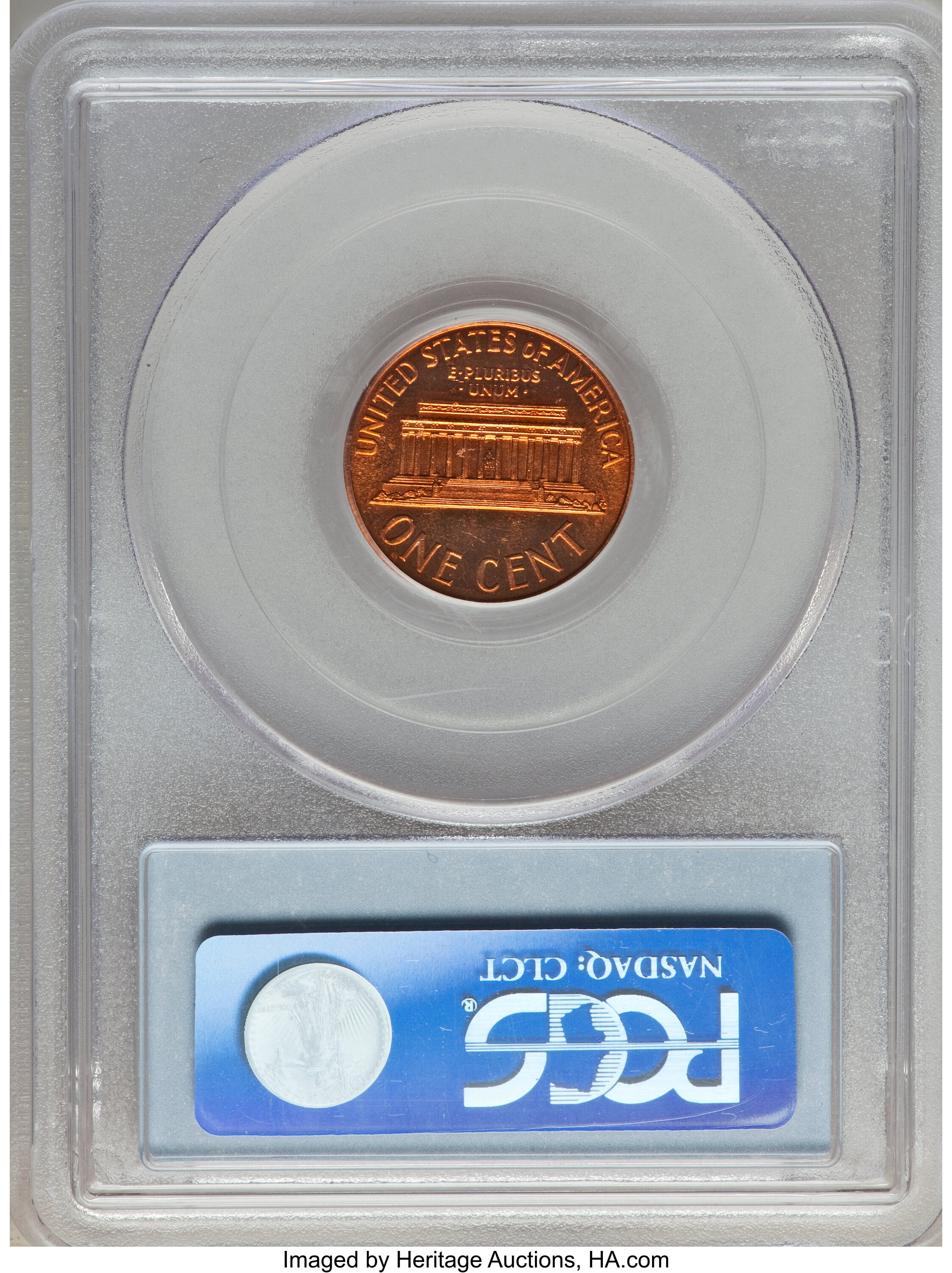 image for: 1965 1C SMS SP65 Red Cameo PCGS. PCGS Population: (43/19). NGC Census: (24/50). CDN: $180 Whsle. Bid for NGC/PCGS MS65....