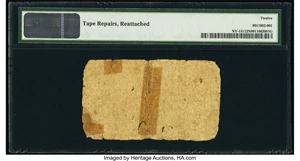 image for: New York April 20, 1756 £5 PMG Fine 12 Net....