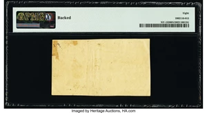 image for: New York April 20, 1756 £10 PMG Very Good 8 Net....