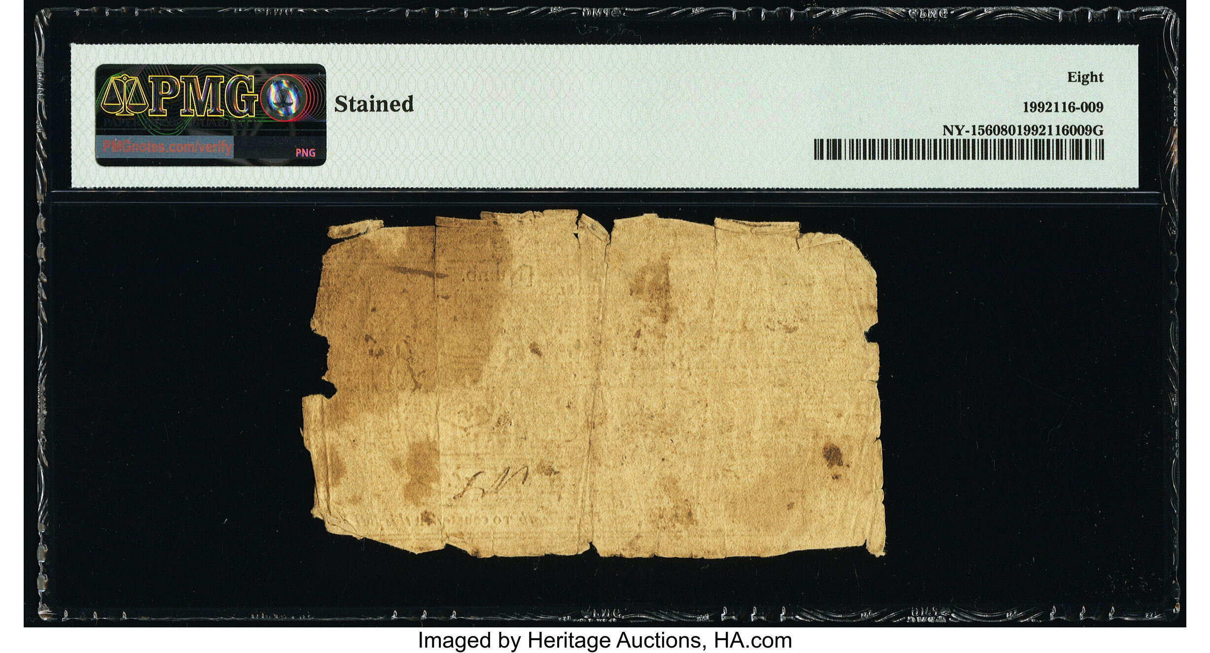 image for: New York April 2, 1759 £5 PMG Very Good 8....