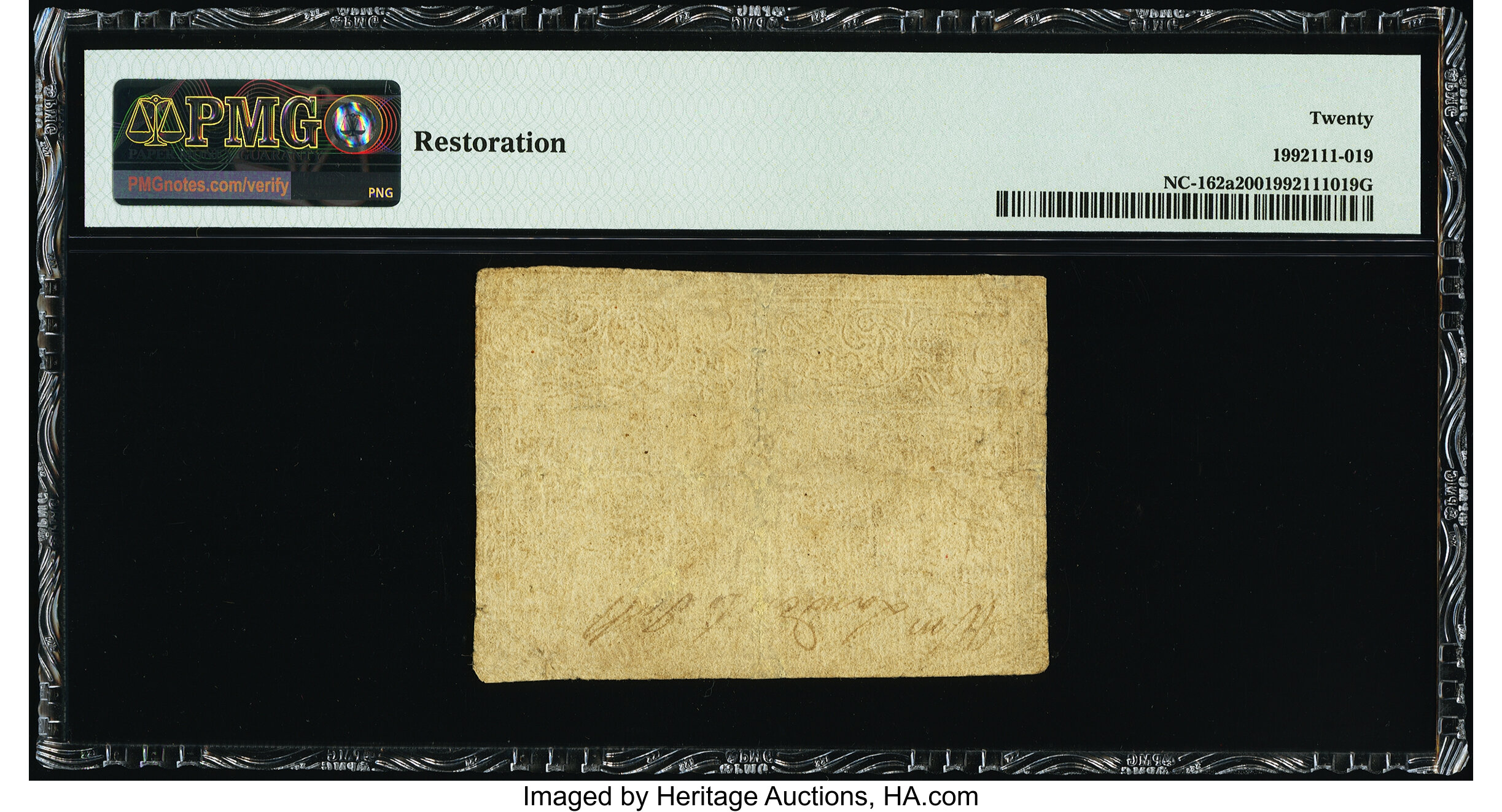 image for: North Carolina April 2, 1776 $5 Thrush PMG Very Fine 20....