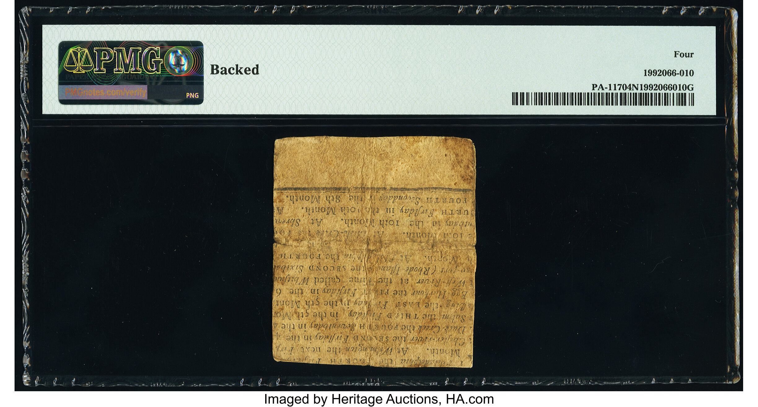 image for: Pennsylvania June 18, 1764 6d PMG Good 4 Net....