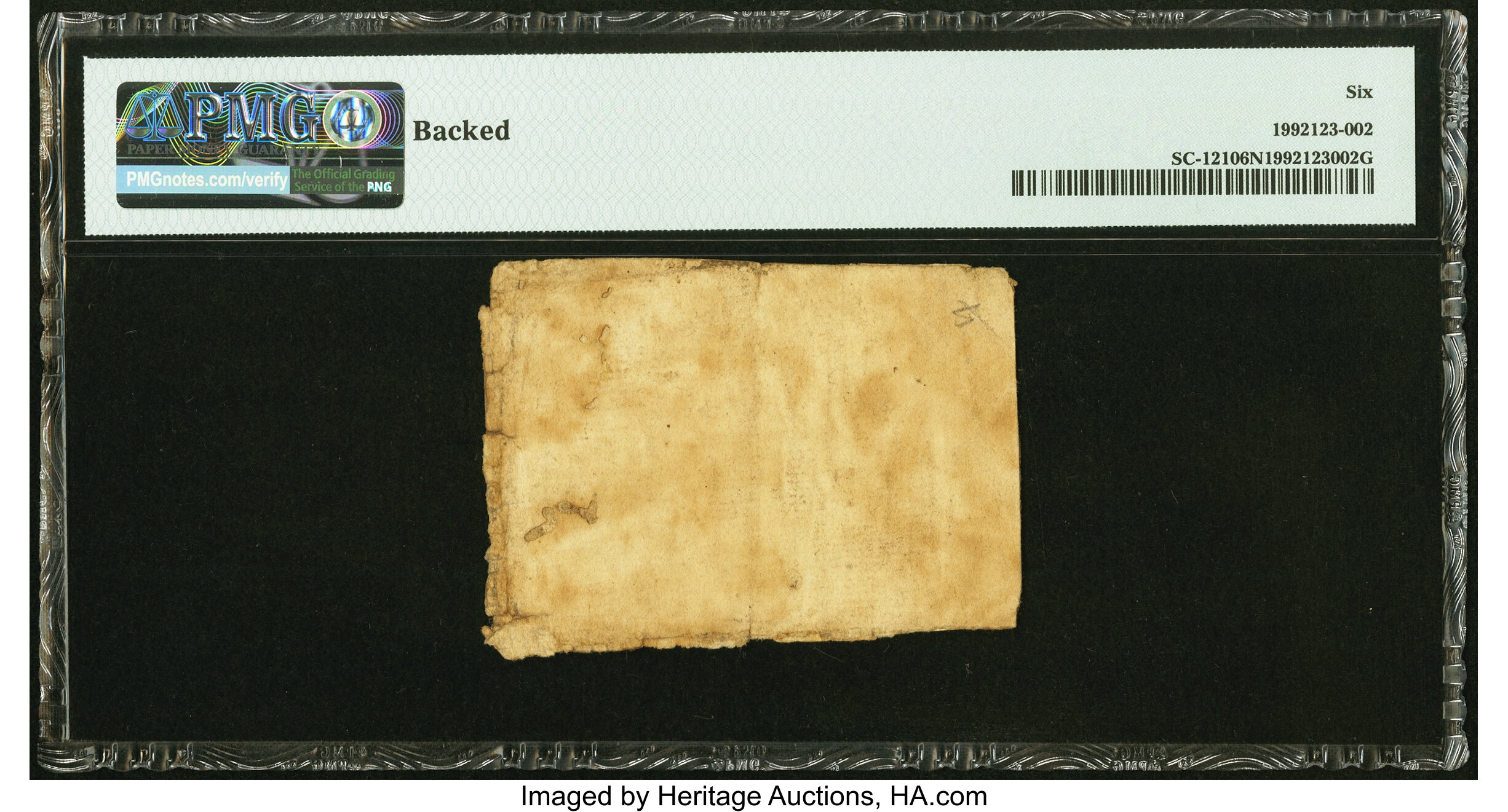 image for: South Carolina March 6, 1776 £1 15s PMG Good 6 Net....