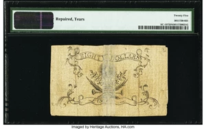 image for: South Carolina February 8, 1779 $80 PMG Very Fine 25 Net....